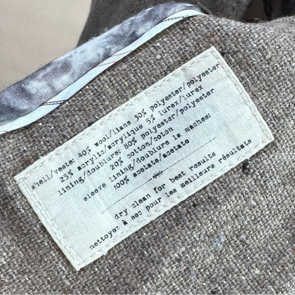 Cartonnier Tweed Blazer – Size 0 – Anthropologie – Rare Style - Picture 11 of 13
